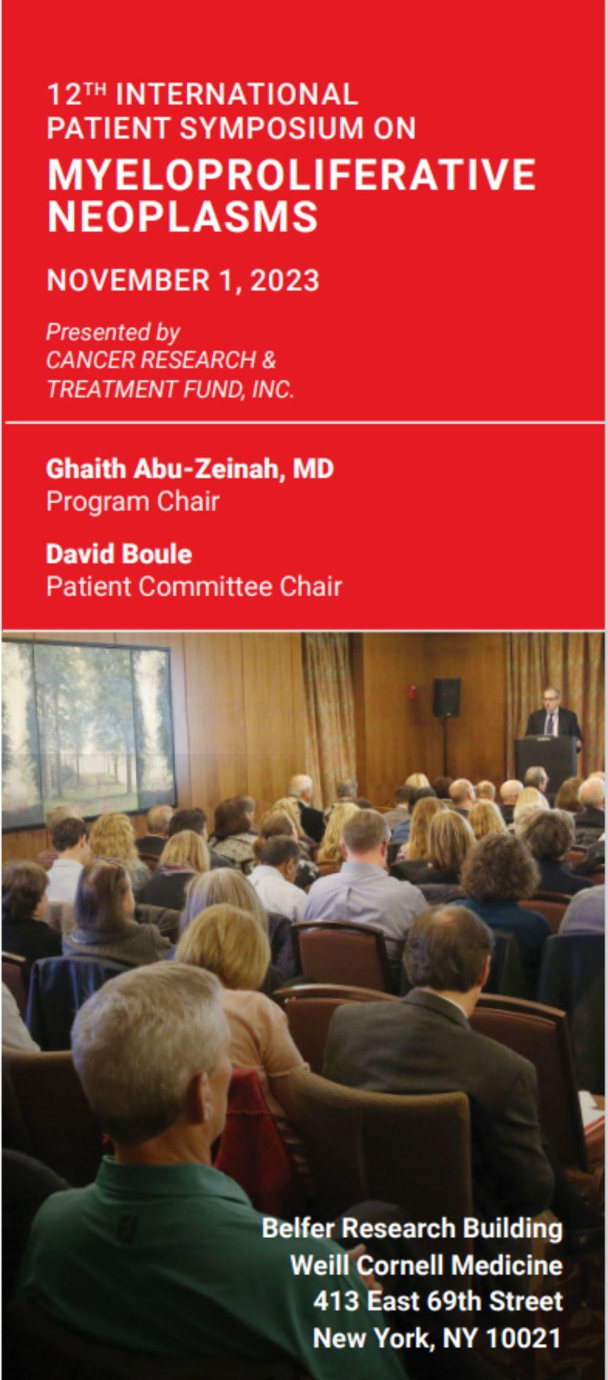 MPN Patient Symposium 2023 Registration Brochure