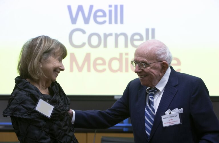 The Cancer Research & Treatment Fund’s 12th International Patient Symposium on Myeloproliferative Neoplasms held at Weill Cornell Medicine Wednesday, Nov. 1, 2023, in New York.  (AP Photo/John Munson)
